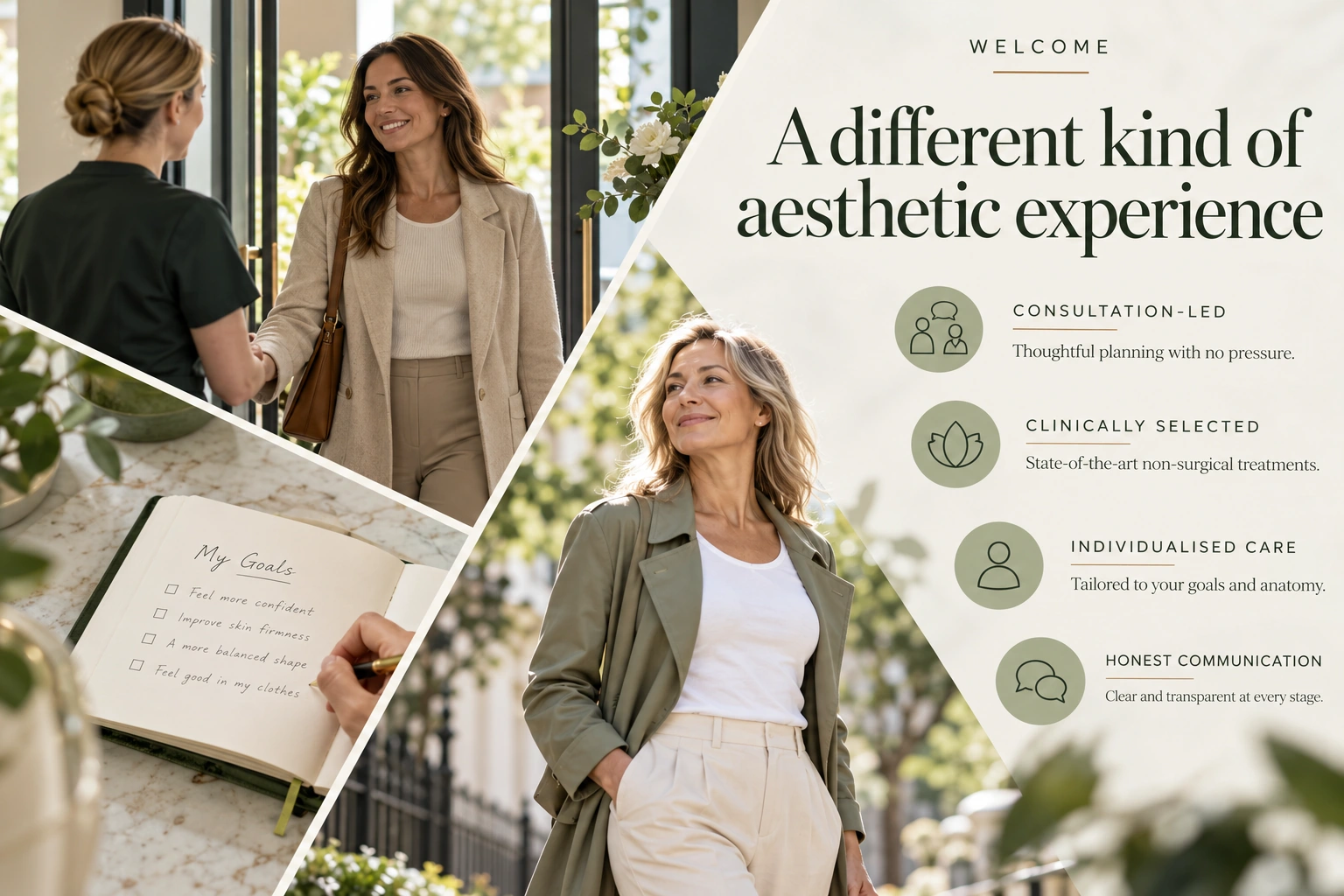 Illustrative infographic: A different kind of aesthetic experience