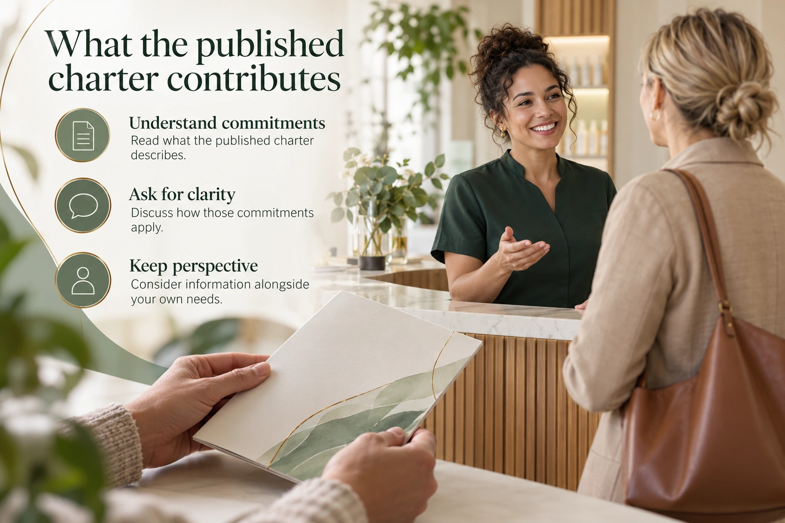 Illustrative infographic: What the published charter contributes